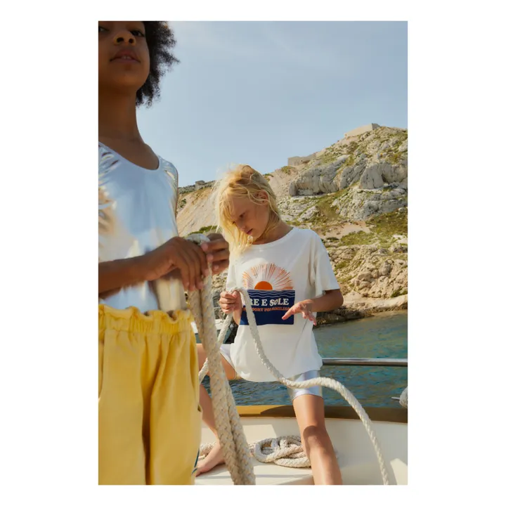 We Are Kids T-Shirt Dylan Mare E Sole Coton Bio | Blanc
