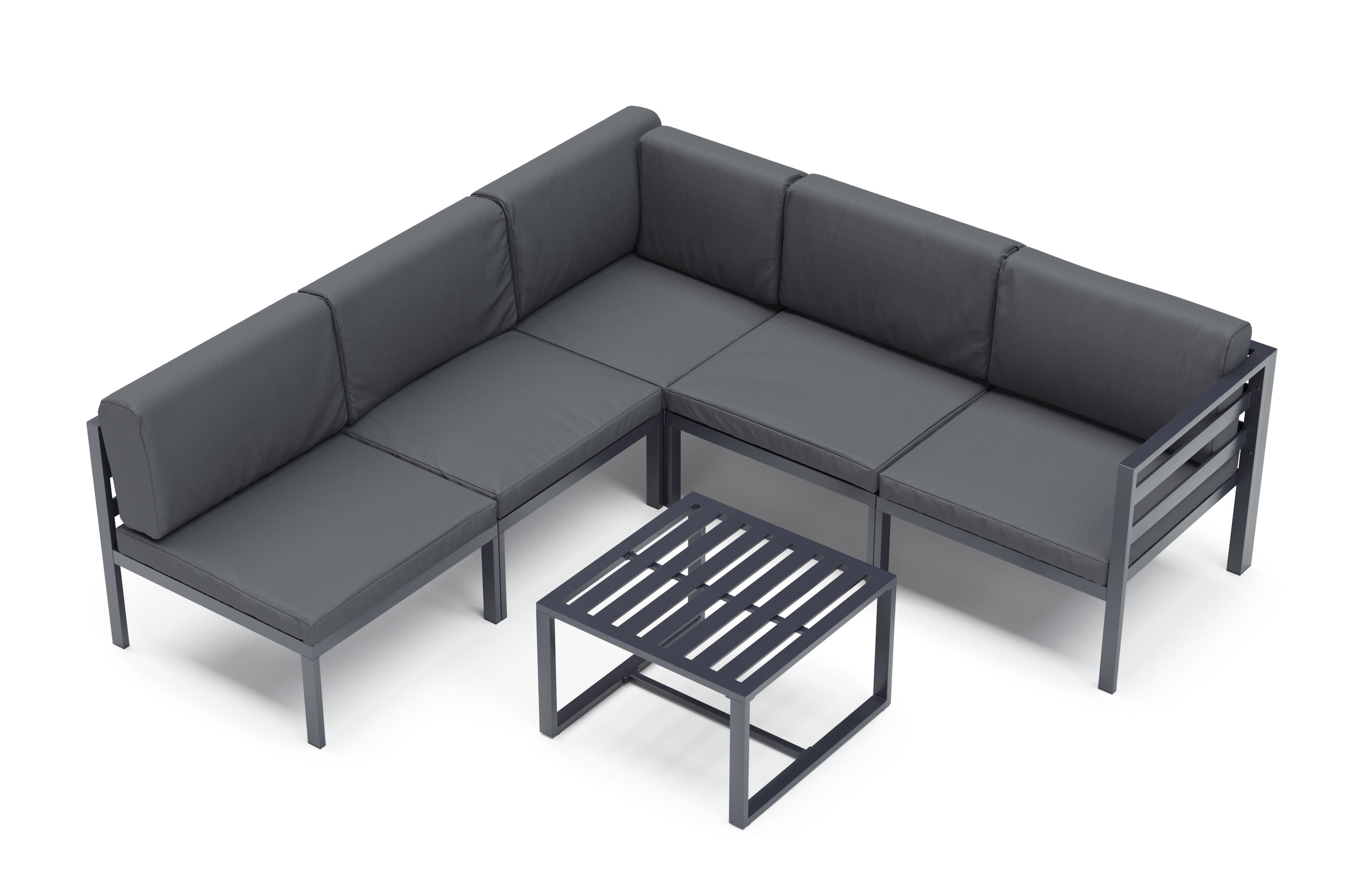 Lounge SAMBIA 6-teilig anthrazit
