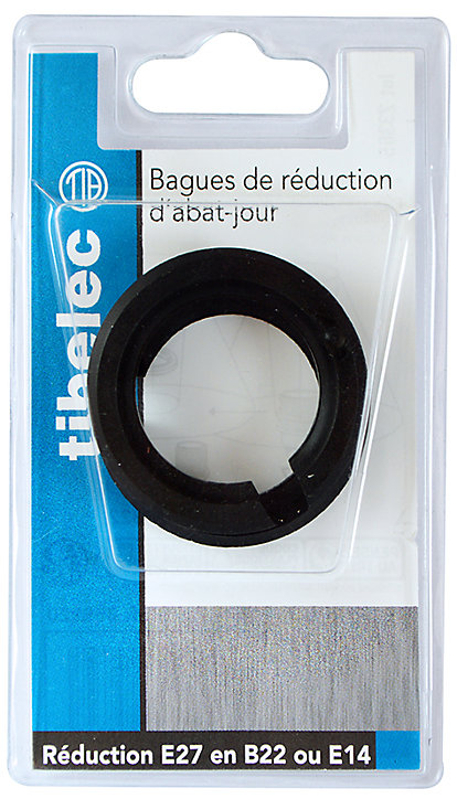 Lot 2 réducteurs de douille Tibelec noir ø44mm