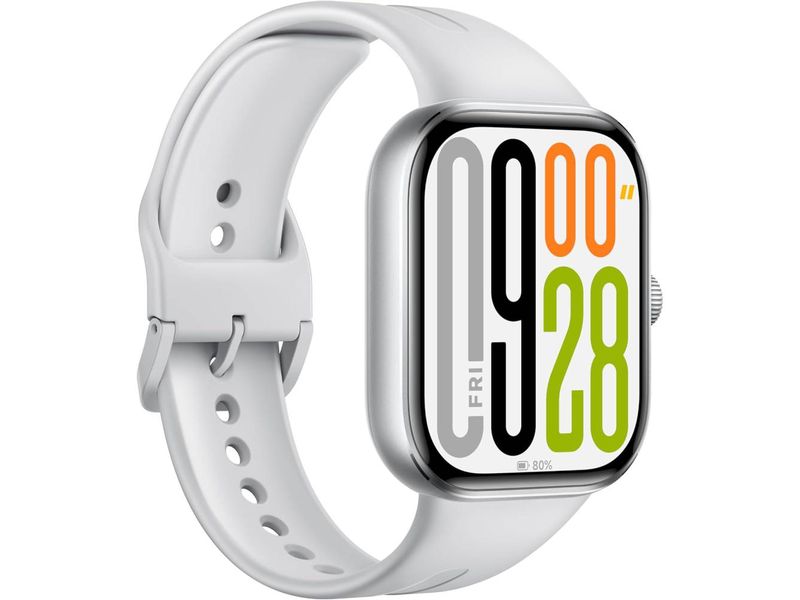 Xiaomi Redmi Watch 5 Silber Smartwatch mit ultragrossem 2.07-Zoll-AMOLED-Display