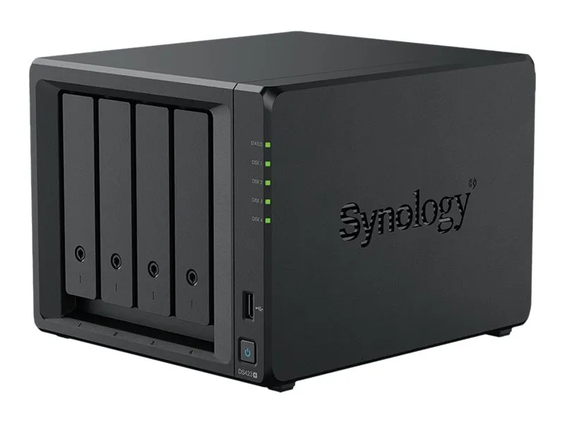 Synology Disk Station DS423  - NAS-server - 4 bays - SATA 6Gb/s - RAID 0, 1, 5, 6, 10, JBOD - RAM 2 GB - Gigabit Ethernet - iSCSI support