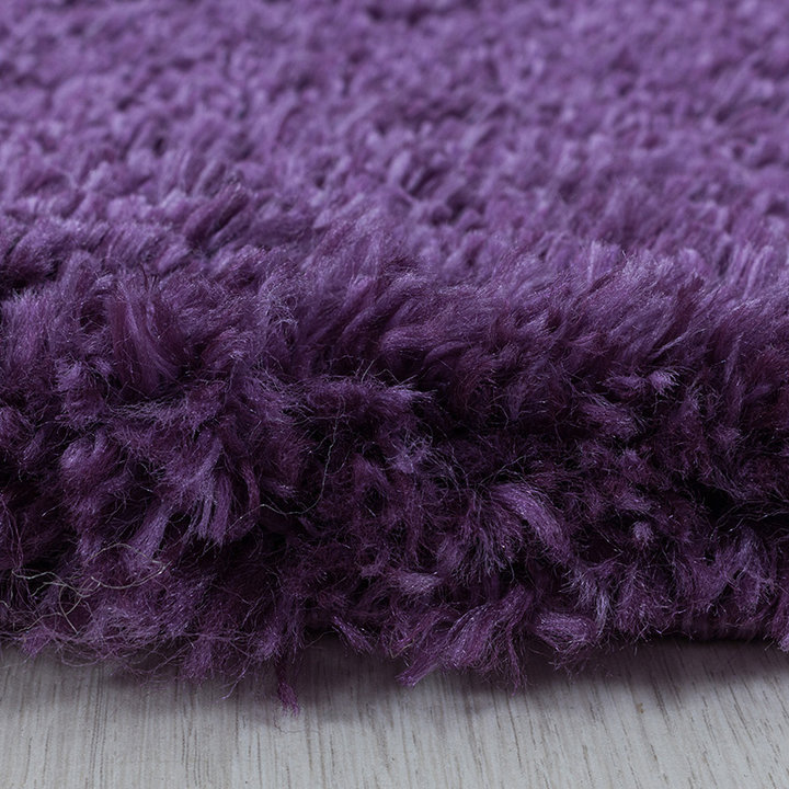 Hoogpolig vloerkleed - Fuzzy Paars | Stijlvol