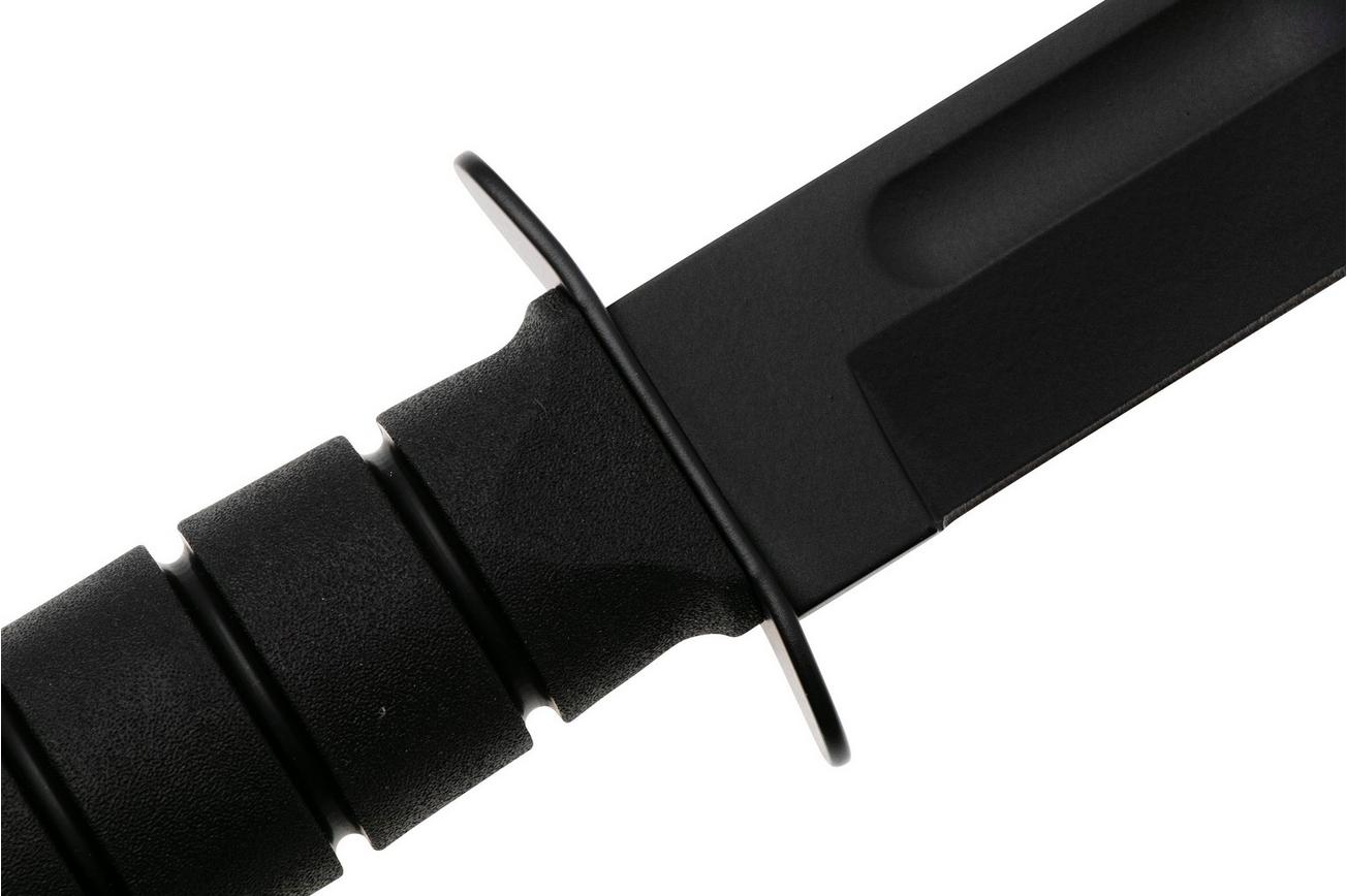 KA-BAR USMC 1213 plain edge, Kraton, kydex foedraal
