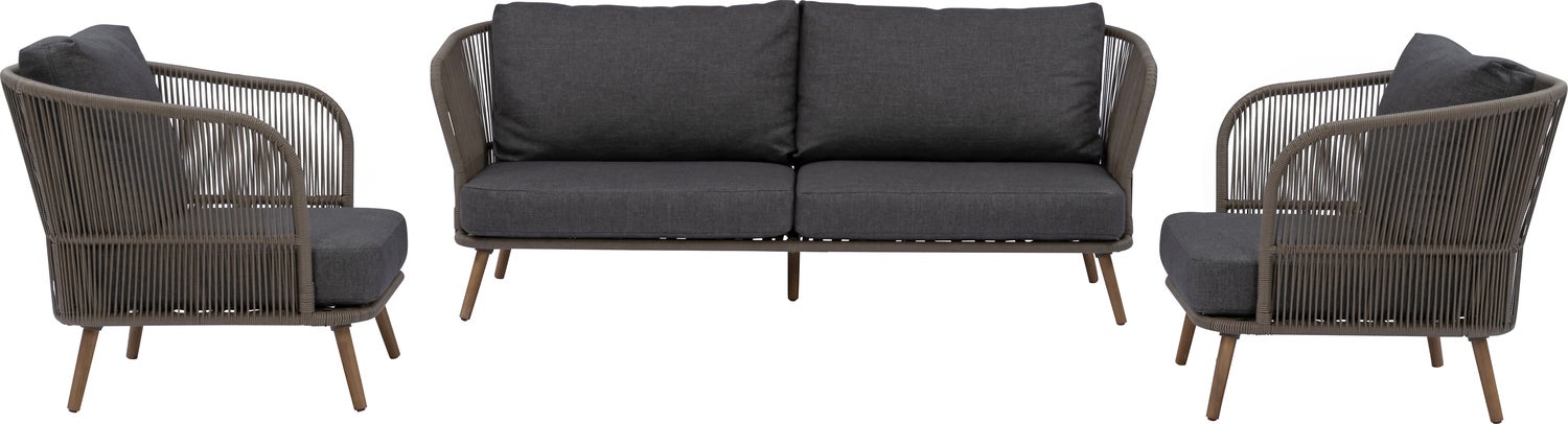 Intratuin 4-zits loungeset Femke taupe
