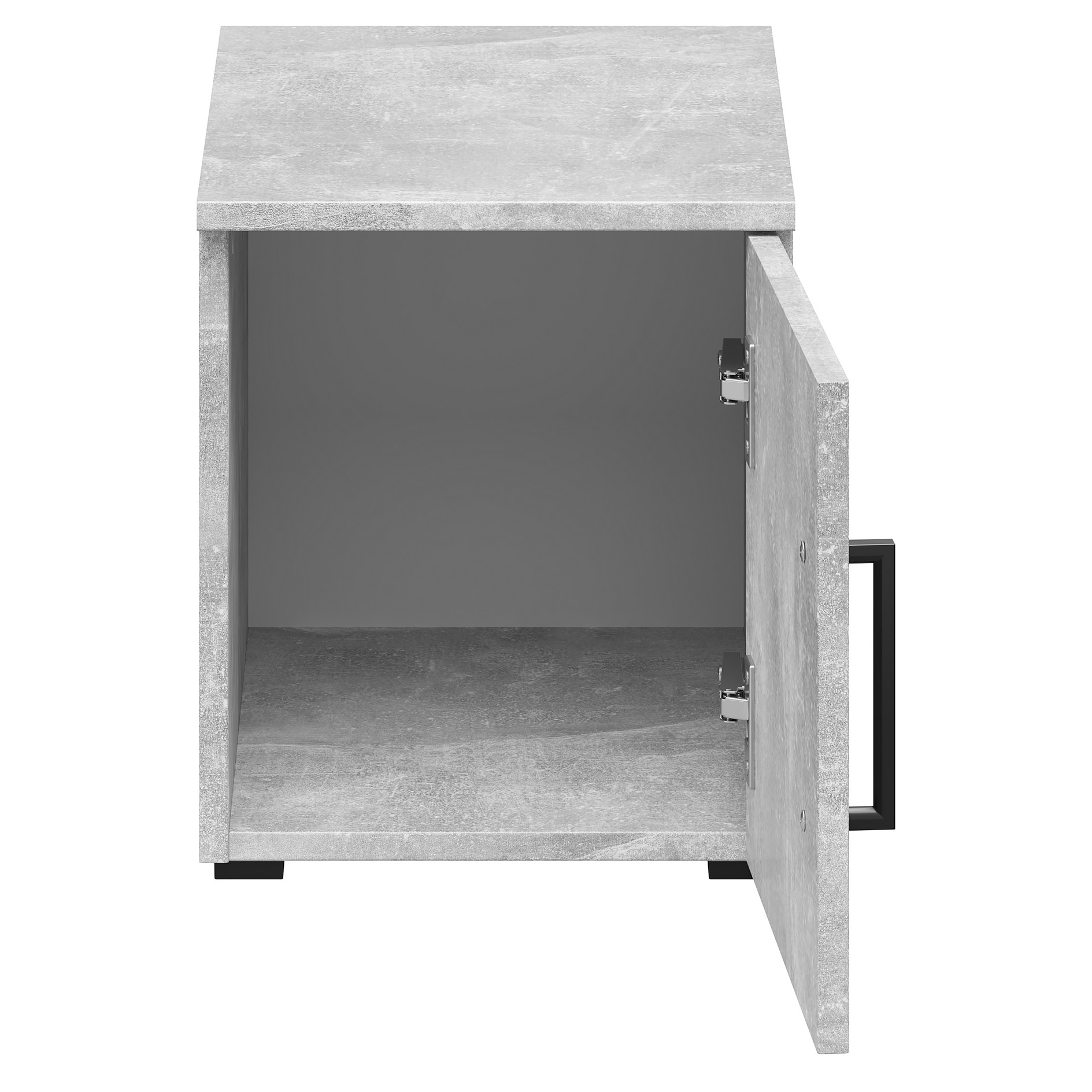 Aufsatzelement - auch hängend verwendbar - Betonoptik - Breite 30 cm