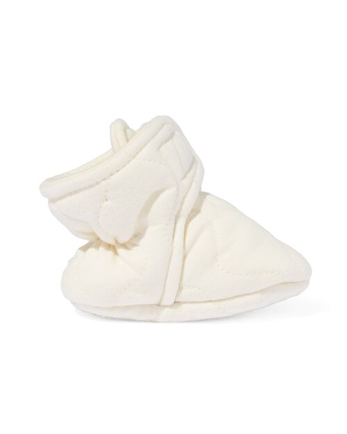 chaussons nouveau-né matelassés beige