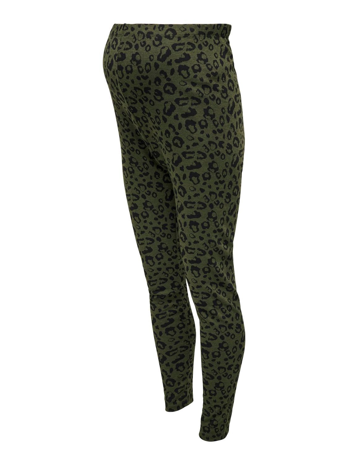 OLMPENELOPE Normal geschnitten Leggings Olive Green