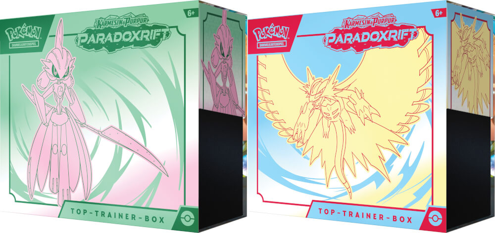 Pokémon-Sammelkartenspiel: Top-Trainer-Box Karmesin & Purpur - Paradoxrift