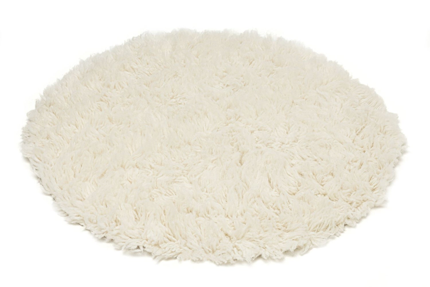 Flokati vloerkleed Super Flokati 1400 Gebroken wit Ø 170 cm