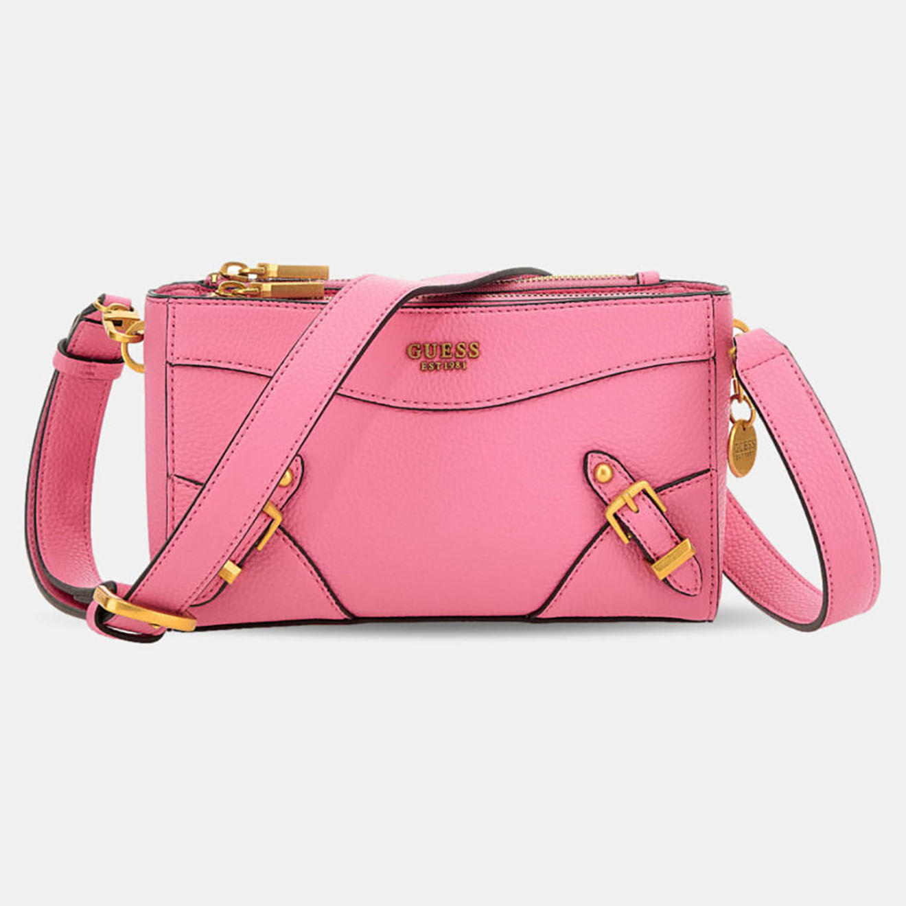 Guess Sac bandoulière Didi rose fuchsia - 14x5x24 cm