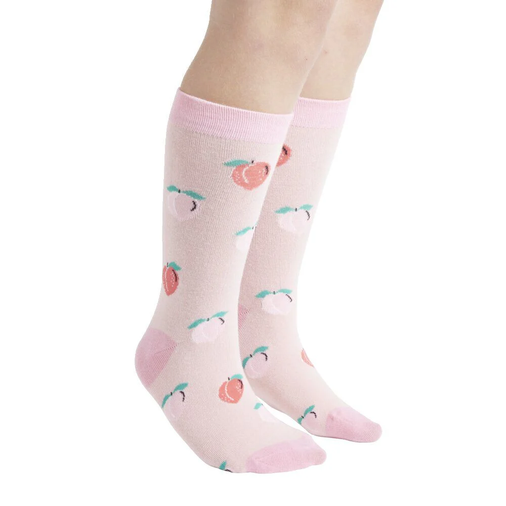 Coffret chaussettes fruit pêche et balle anti-stress - Taille unique
