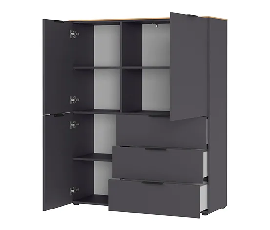 Highboard »CALIFORNIA«, graphit