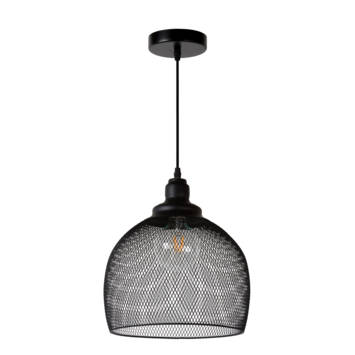 Lucide hanglamp Mesh zwart Ø28 cm
