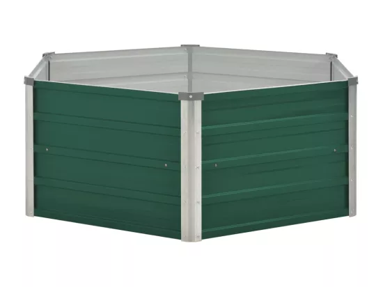 Jardinière 129 x 129 x 46 cm cm Acier galvanisé Vert