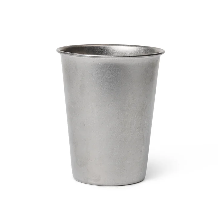 Ferm Living - Tumbled Becher, Edelstahl