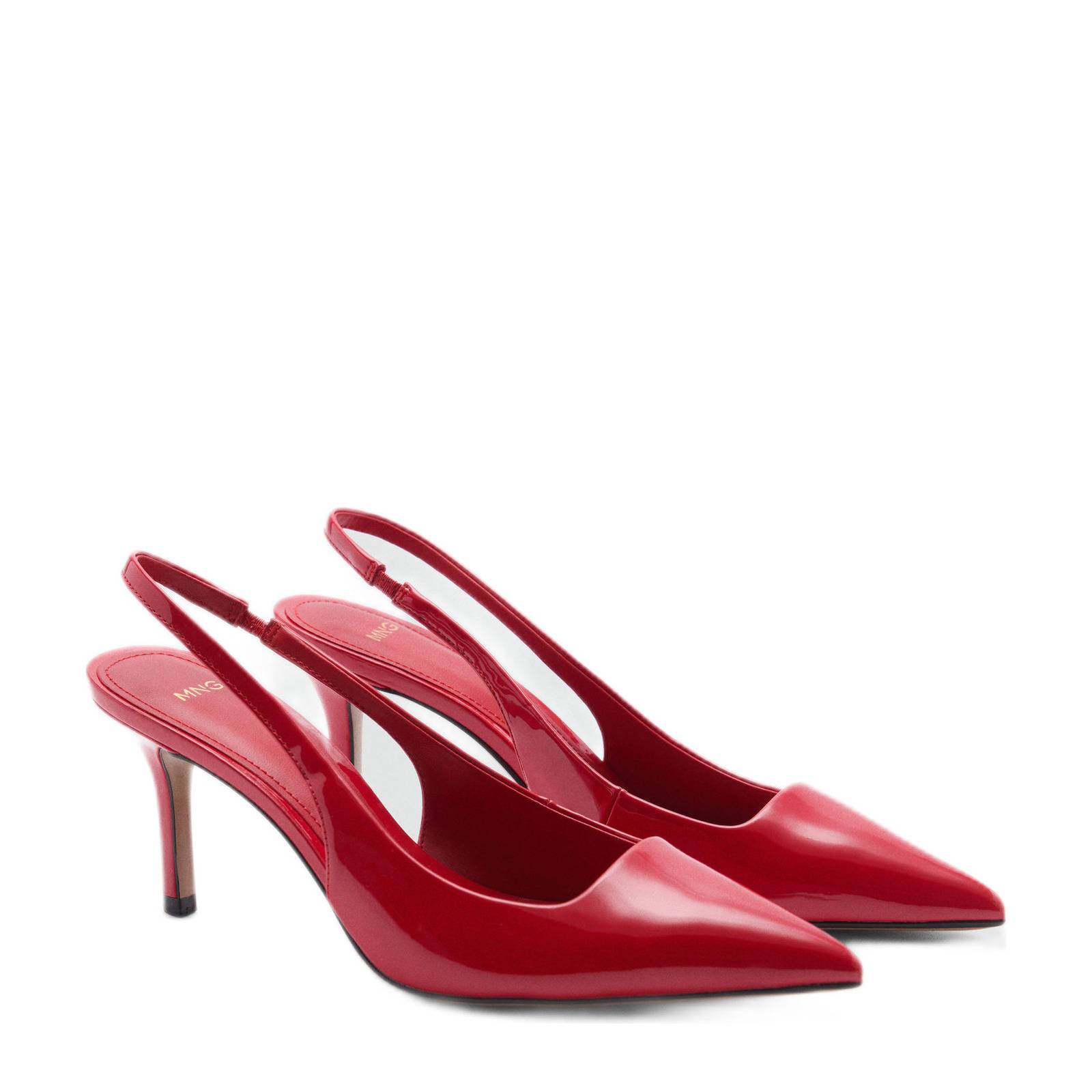 Mango slingback pumps rood