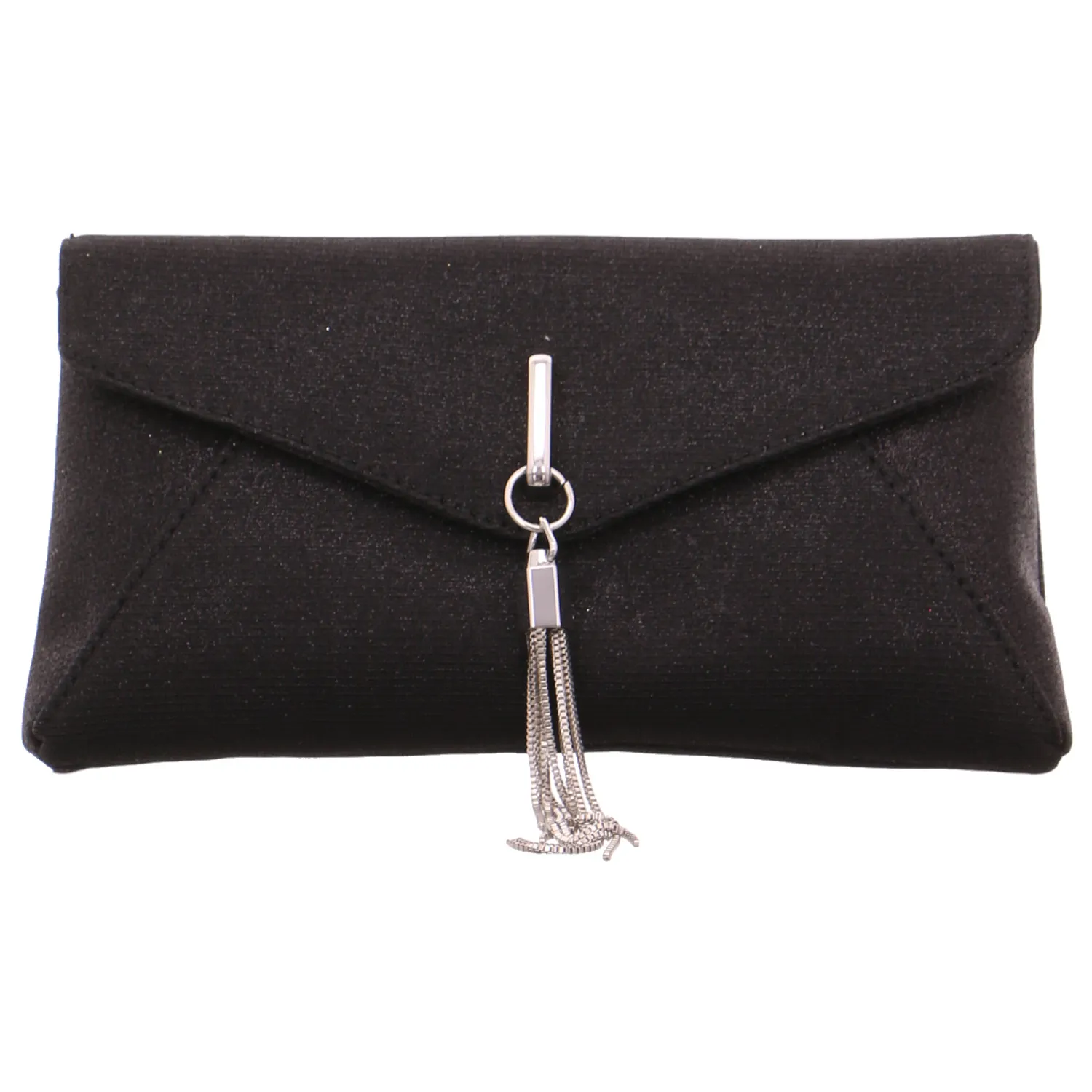 MENBUR Clutch / Abendtasche Schwarz Textil