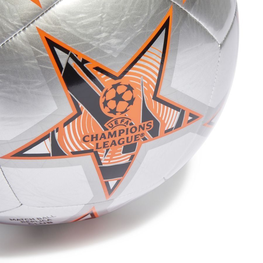adidas Ballon Club Champions League 2023/24 - Argenté/Orange/Noir
