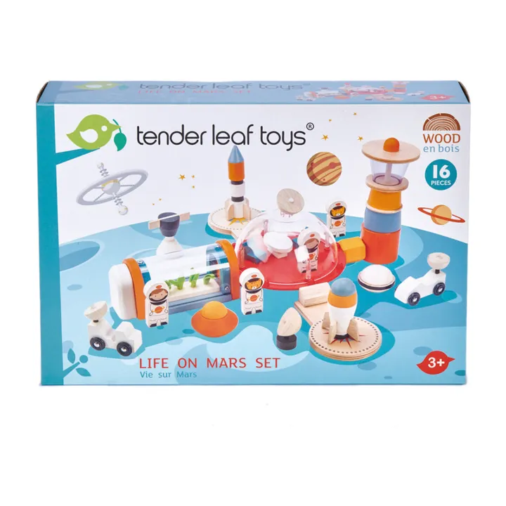 Tender Leaf Toys Station spatiale Vie sur Mars en bois