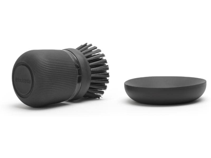 Brabantia Spülbürste mit Seifenspender Dunkelgrau Spülbürste mit integriertem Seifenspender Sink Side