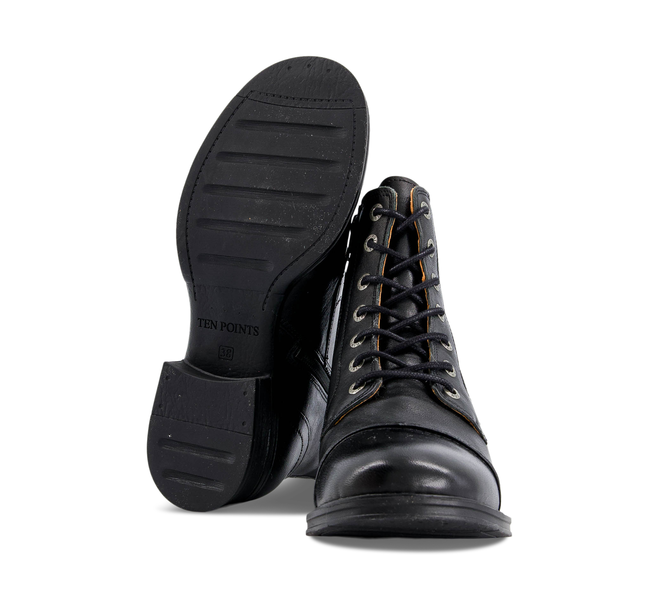 Ten Points Pandora - Schnürstiefel schwarz