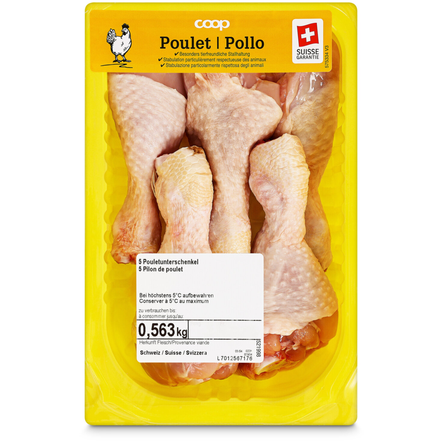 Poulet Unterschenkel 5 Stück ca. 550g