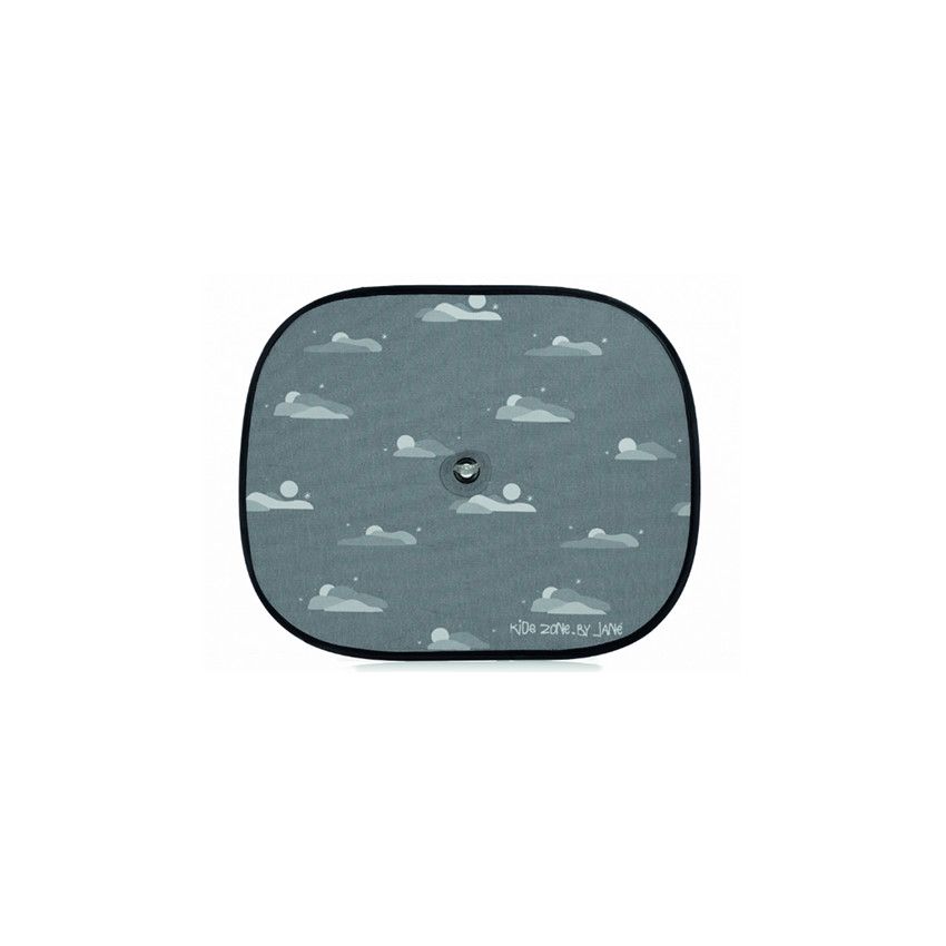 Lot de 2 pare-soleil imprimé nuages - Gris - Ecru