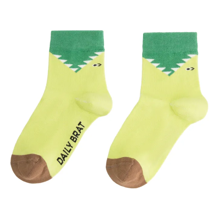 Daily Brat Chaussettes Daffy Dino | Vert