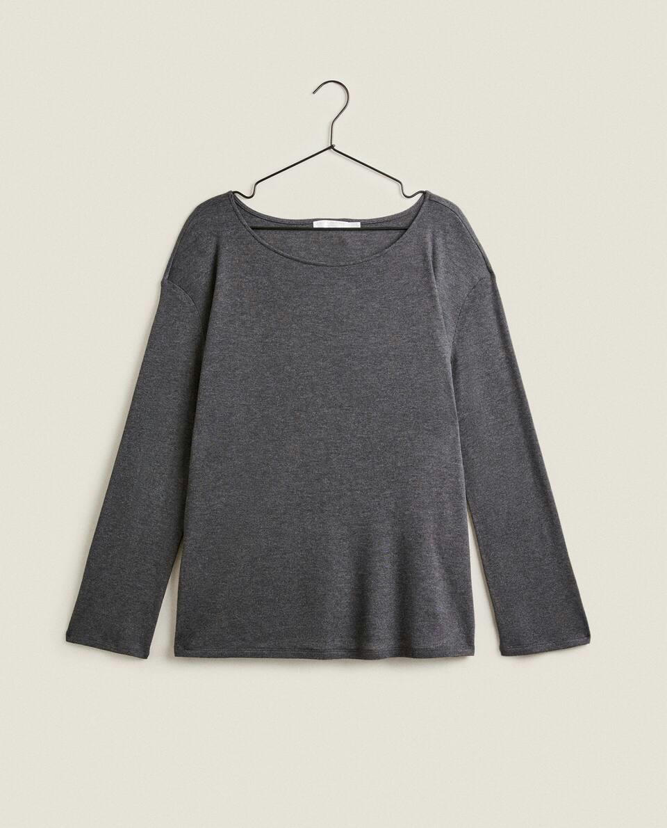 CAMISETA DE LYOCELL E CASHMERE