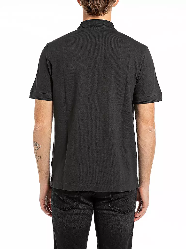 REPLAY Poloshirt schwarz