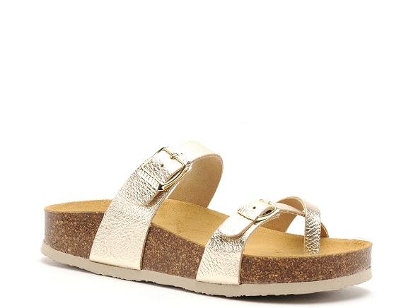 Plakton mules et sabots plats femme cp bombay or