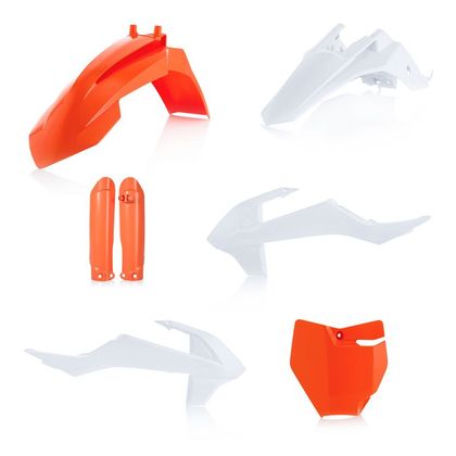 Kit plastiques Acerbis FULL KIT ORIGINE 2023 - Orange / Blanc