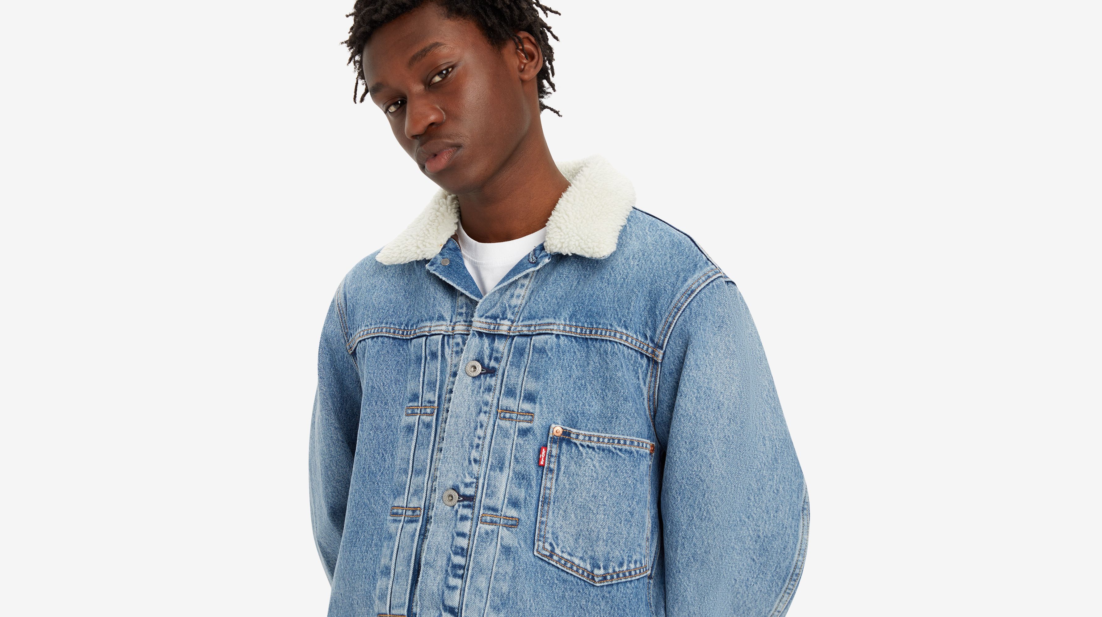 Veste Trucker Type I doublée - Thats A Myth Lined - Bleu