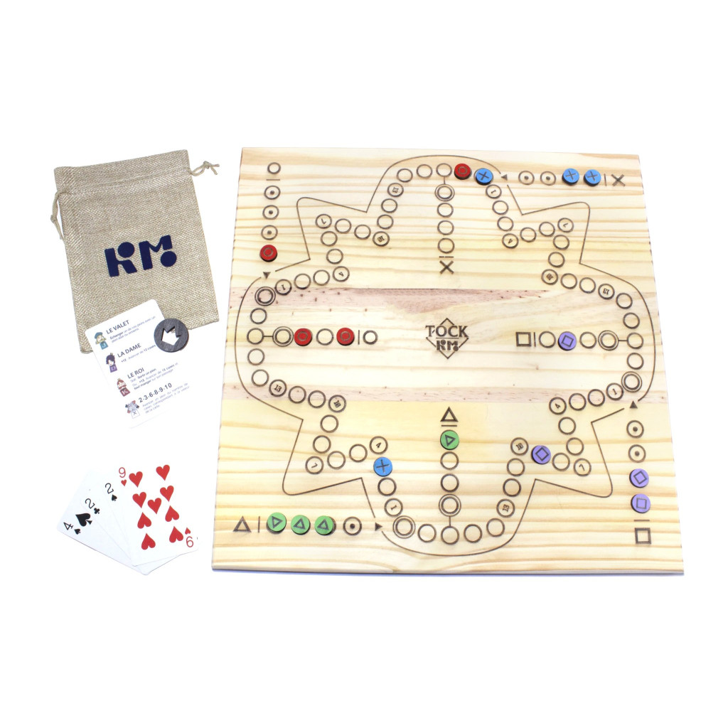 Jeu de Tock réversible en bois