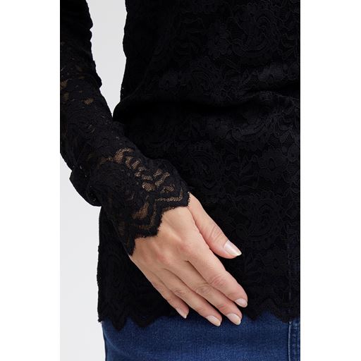 Fransa Blonde Bluse, Black, M