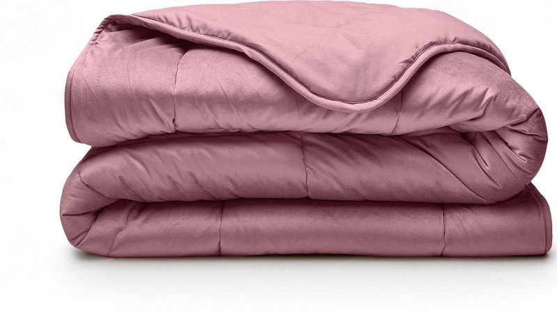 Sleeptime 2 in 1 Velvet Dekbed zonder Overtrek Dekbed Roze