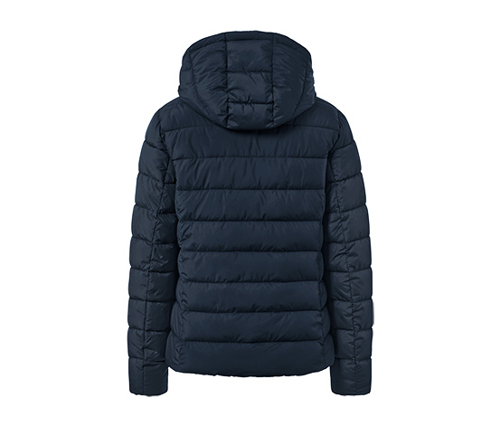 Steppjacke mit Kapuze, dunkelblau