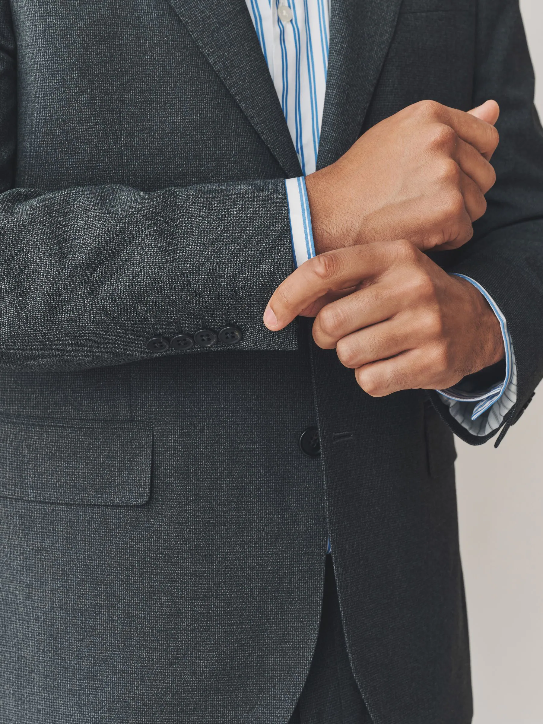 Grijs - Texture Motionflex Stretch Suit Jacket