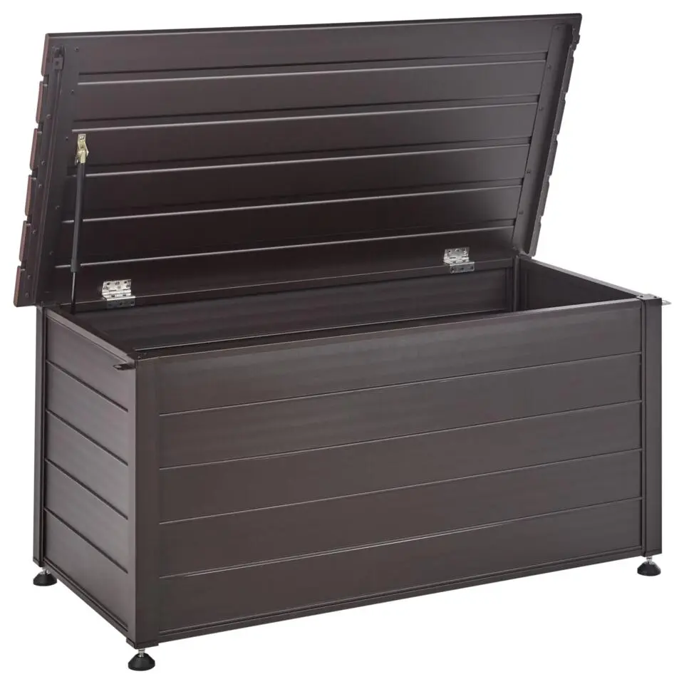 CAMPALTO - Kussenbox - Donkerbruin - 123 x 60 cm - Aluminium