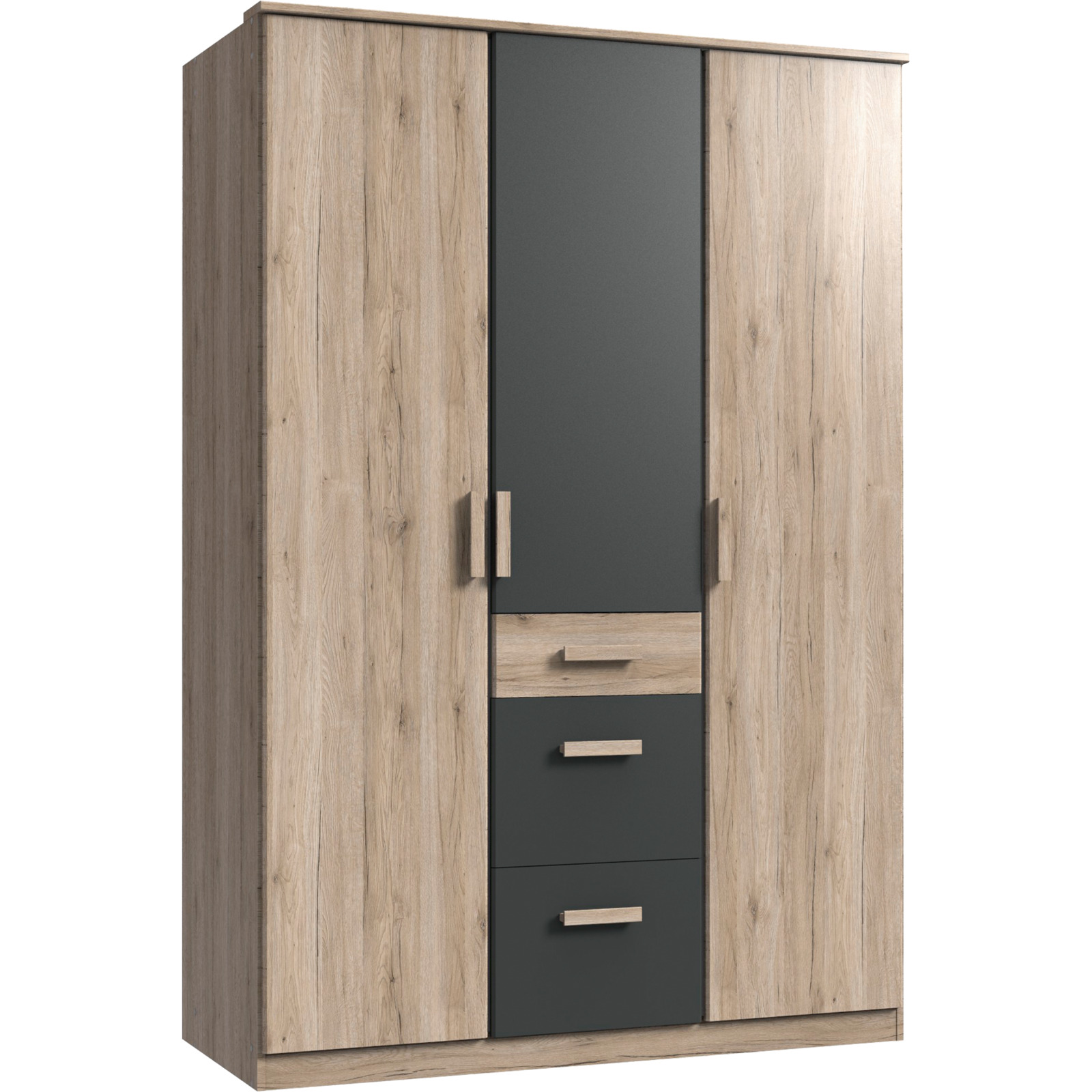 Schrank Cara sanremo graphit 135 x 199 x 58 cm