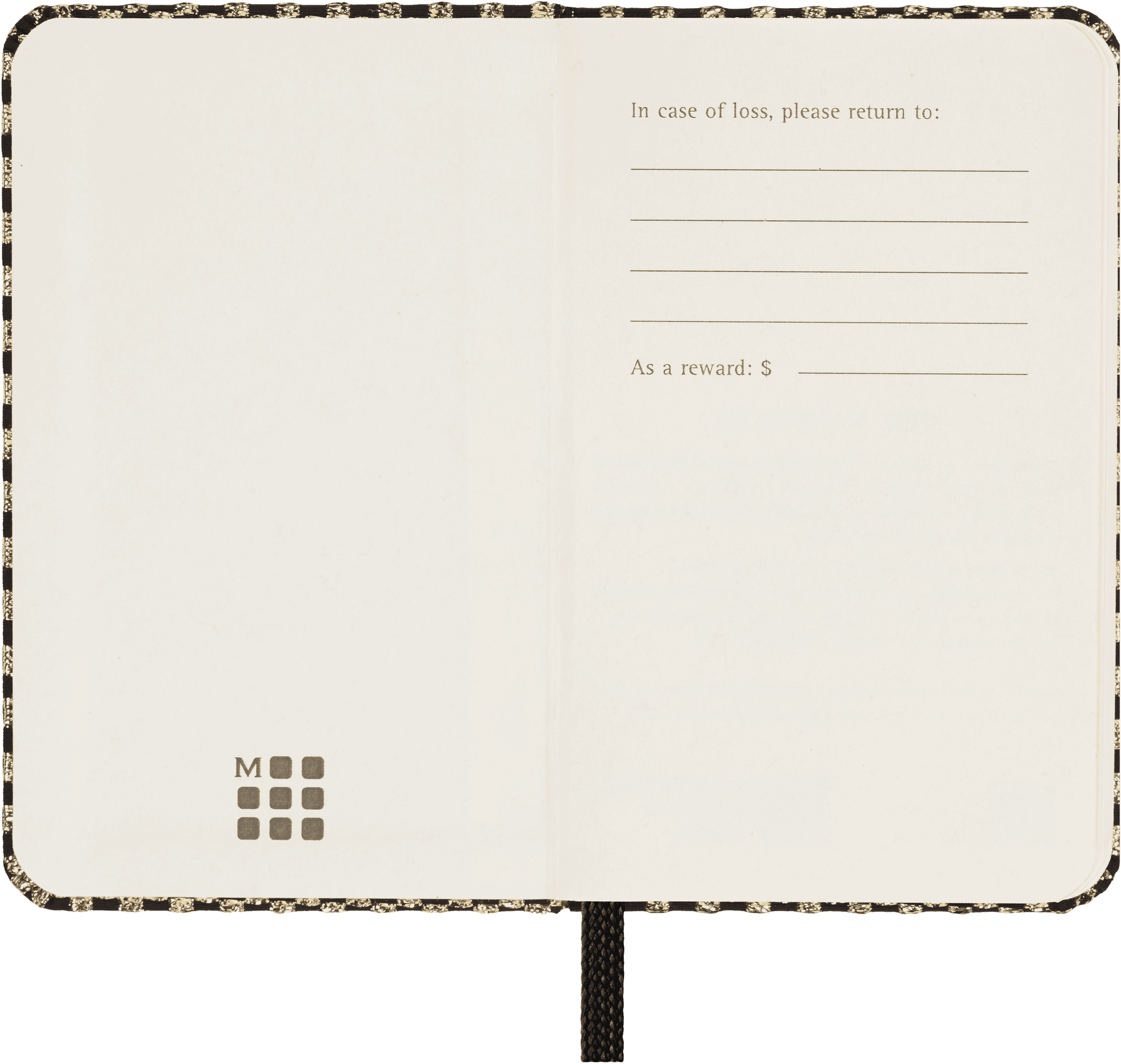 Shine Notebook XS, plain, hard cover, with gift box