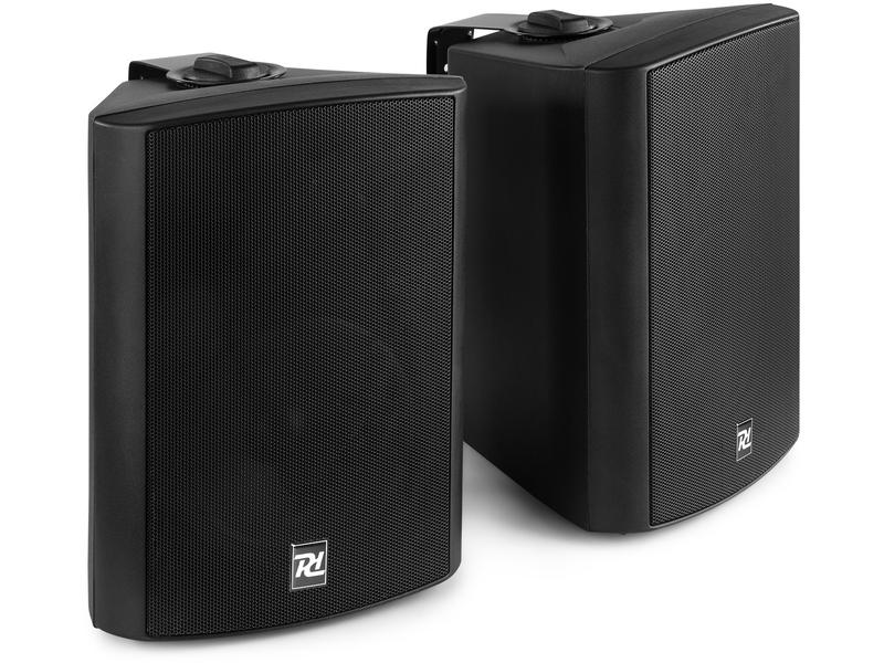 Power Dynamics Installationslautsprecher DS65 MB 60W, Paar Aktiv-ELA-Lautsprecherset mit Bluetooth und Multimedia-Player