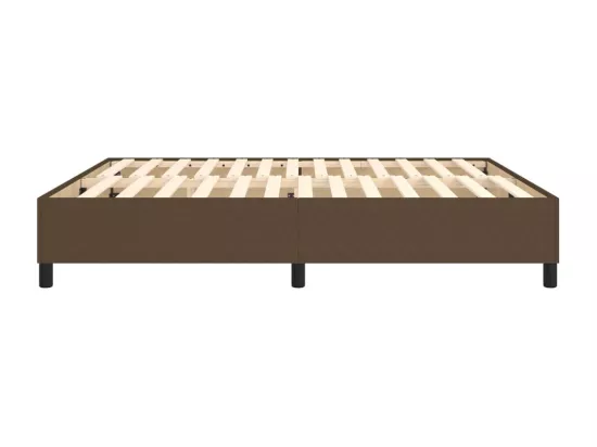 Sommier à lattes de lit Marron foncé 180x200 cm Tissu