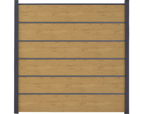Hoofdelement GroJa BasicLine Premium steeksysteem zonder palen 180 x 180 cm eiken natuur