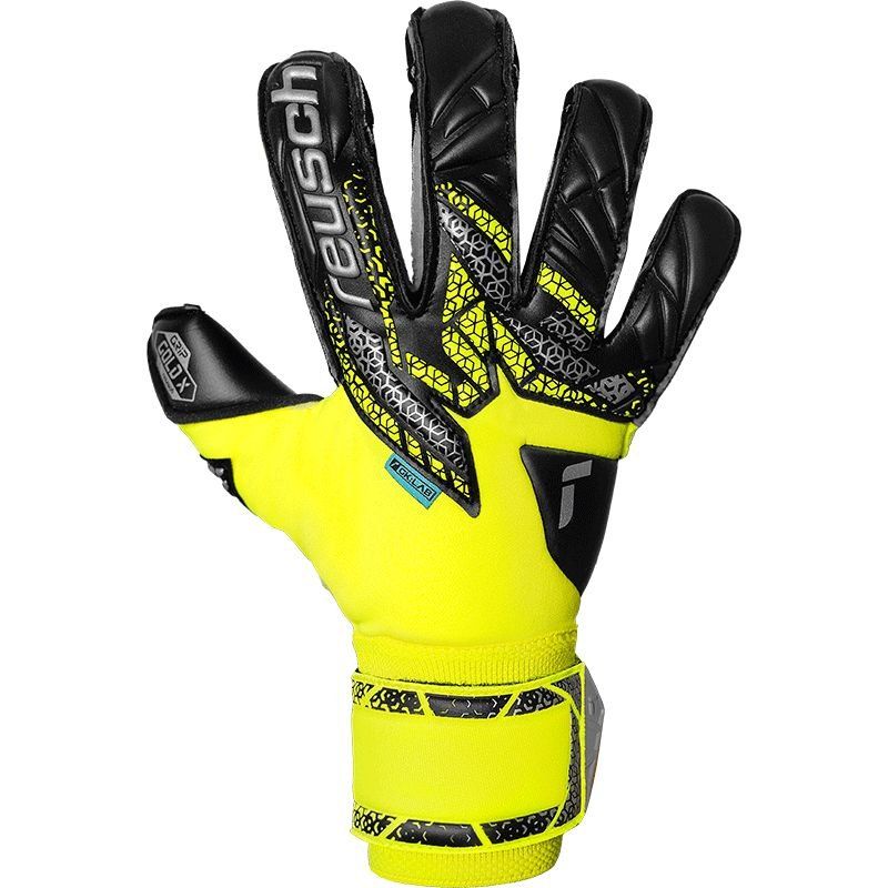 Reusch Gants de Gardien Attrakt Gold X Evolution GK:LAB - Jaune/Argenté/Noir