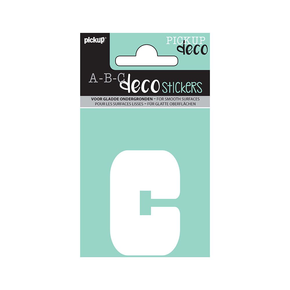 BOKSTAVER PICKUP C ABC DECO ANNA 60 MM C HVIT