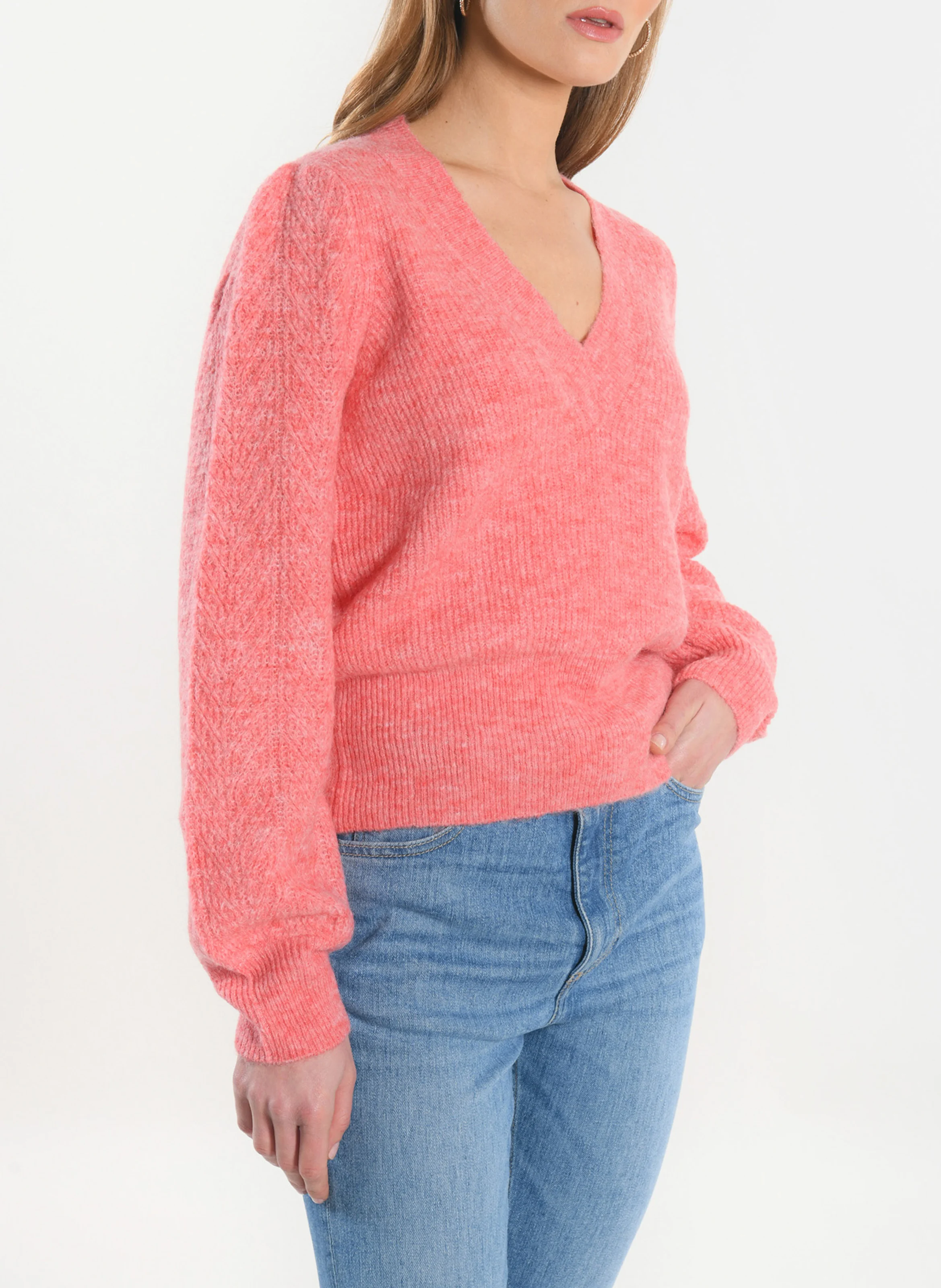 DAYANA - Pull col V| Rose