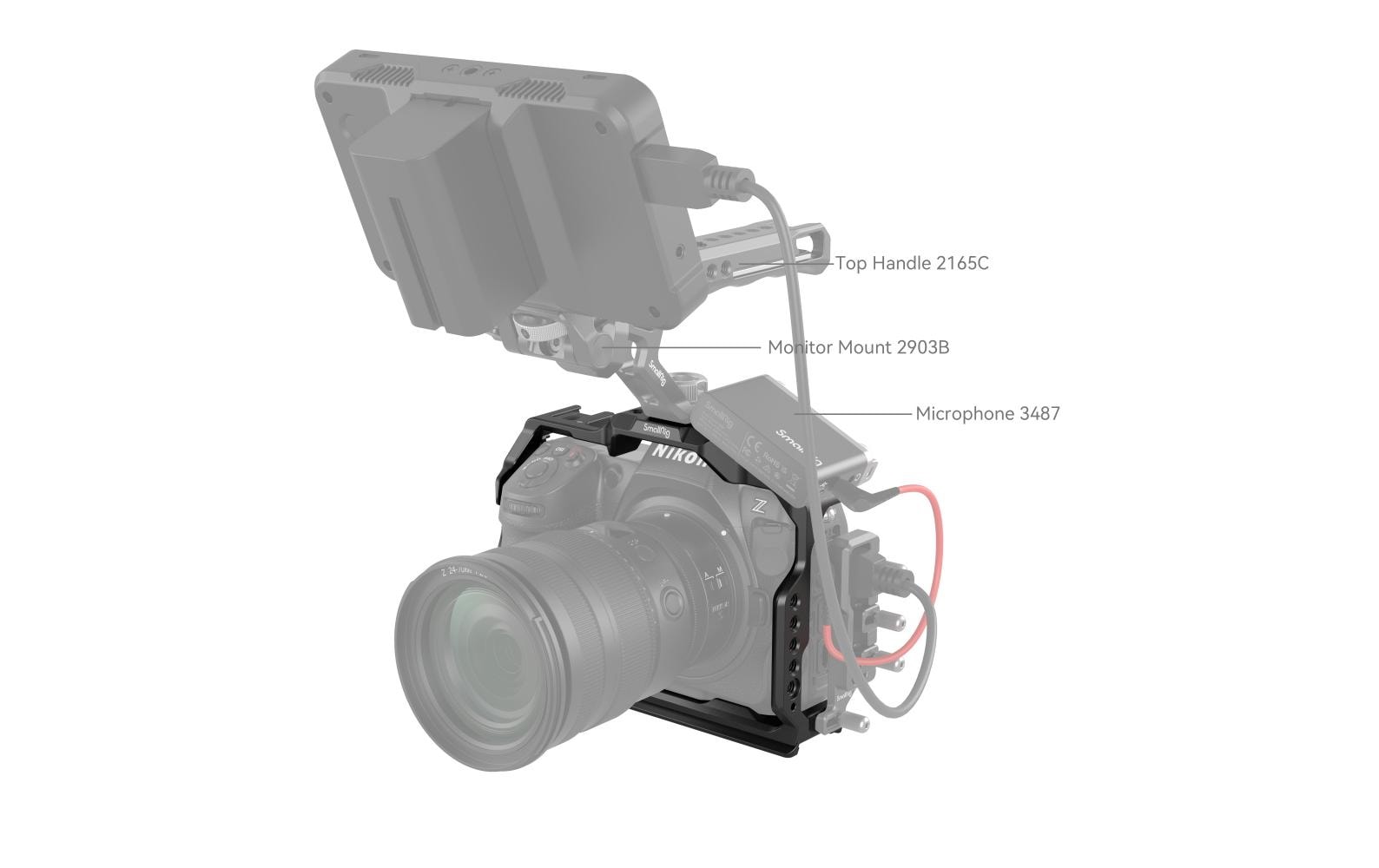 Cage Nikon Z 8Kamerakäfig zum Schutz der Kamera und zur Befestigung von Zubehör