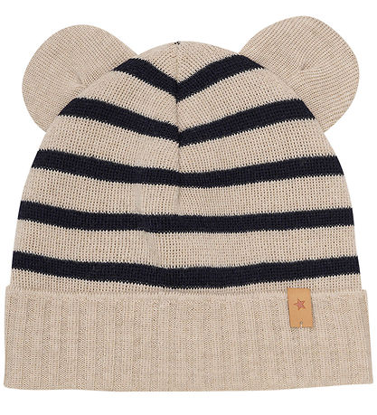 Huttelihut Hue - Uld - Strik - Dark Navy m. ?rer