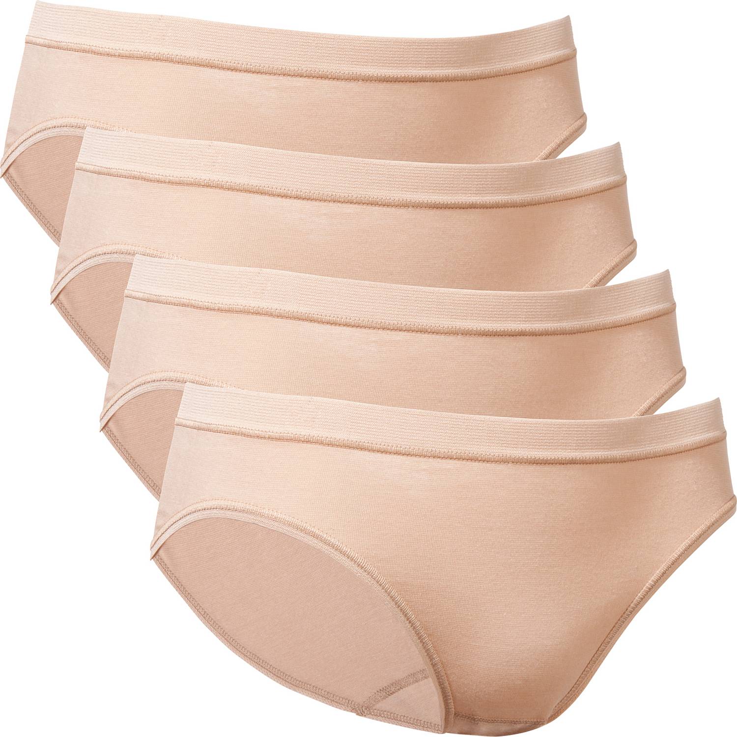 Conta Feinripp Damen-Hüftslips im 4er-Pack
